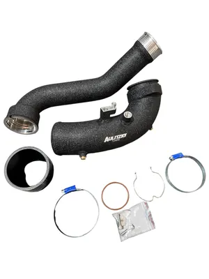 Aulitzky Tuning Charge Pipe Aluminium schwarz für BMW M340i/M440i/M40i (G20/G28/G21/G22/G26/G29) B58.3