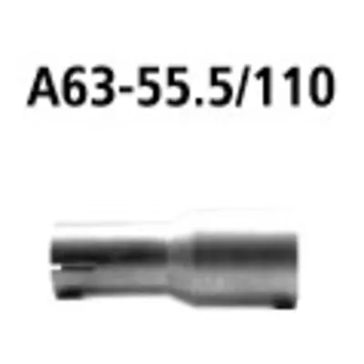 BASTUCK Adapter Endschalldämpfer auf Serie auf Ø 55.5 mm für Ford Fiesta JA8 ST incl. ST 200 (A63-55.5/110)