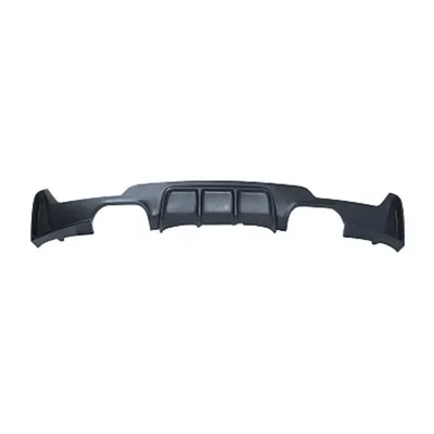 BASTUCK Heckschürzeneinsatz, mit Ausschnitt für 2 x Doppel-Endrohr für BMW 4er F32/F33/F36 (BMWF32-HE1)