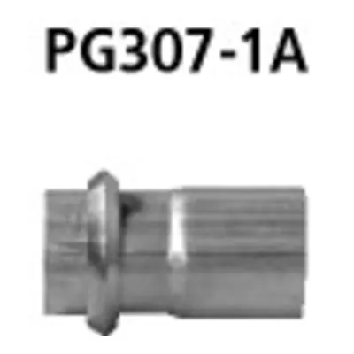 BASTUCK Frontadapter mit Konusring Komplettanlage auf Kat 130 KW Benziner Modelle für Peugeot 307 (PG307-1A)