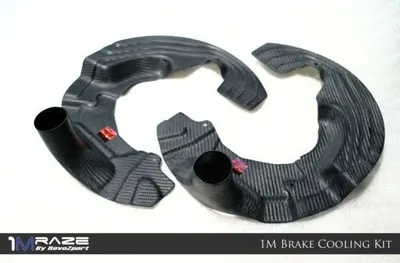 Eventuri Bremsluftkanal Carbon für 1M Raze Frontlippe | RevoZport für BMW 1er M (E82) 340PS N54