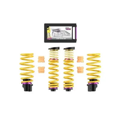 KW Gewindefedern | Höhenverstellbarer Federnsatz | 253200AN für BMW M2/M3/M4 (F87/F80/F82) inkl. Competiton/CS