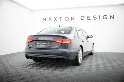 Maxton Design Bodykit-Set für Audi A4 B8 Facelift (Version Mit Einzelauspuff Auf Zwei Seiten) – Schwarz glänzend