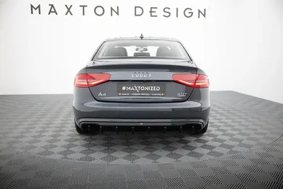 Maxton Design Bodykit-Set für Audi A4 Avant / Limousine B8 Facelift (Version ohne Auspuff) – Schwarz glänzend