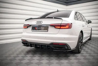 Maxton Design Bodykit-Set für Audi A4 Limousine / Avant B9 Facelift – Schwarz glänzend