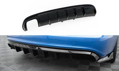 Maxton Design Bodykit-Set für Audi A4 S line Limousine / Avant B8 (Version mit einseitigem Doppelauspuffendrohr) – Schwarz glänzend / für Doppel-Endrohr auf einer Seite