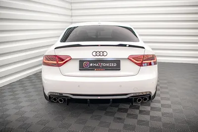 Maxton Design Bodykit-Set für Audi A5 Sportback 8T Facelift (Version mit Doppelauspuff auf beiden Seiten) – Schwarz glänzend