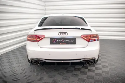 Maxton Design Bodykit-Set für Audi A5 Coupé 8T Facelift (Version mit Doppelauspuff auf beiden Seiten) – Schwarz glänzend