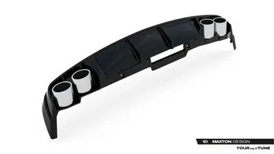 Maxton Design Bodykit-Set für Audi A6 Limousine / Avant C8 / C8 Facelift – Schwarz glänzend / Endrohr-Attrappen chrom