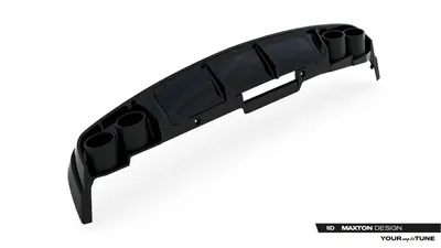 Maxton Design Bodykit-Set für Audi A6 Limousine / Avant C8 / C8 Facelift – Schwarz glänzend / Endrohr-Attrappen schwarz