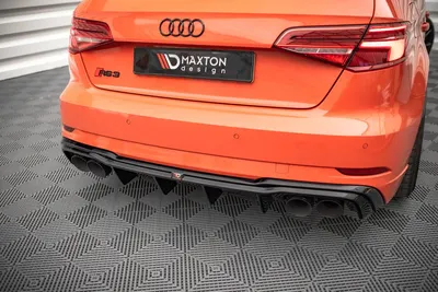 Maxton Design Bodykit-Set für Audi RS3 Sportback 8V Facelift – Schwarz glänzend