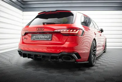 Maxton Design Bodykit-Set für Audi RS4 B9 / B9 Facelift – Schwarz glänzend