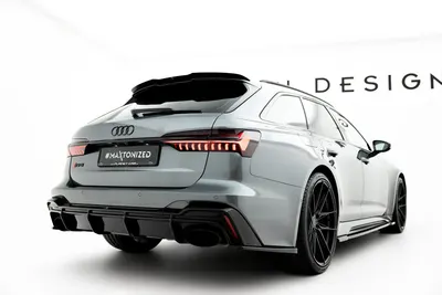 Maxton Design Bodykit-Set für Audi RS6 C8 / C8 Facelift (Version Mit Anhängerkupplung) / Audi RS7 C8 (Version mit Anhängerkupplung) – Schwarz glänzend