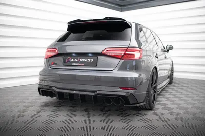 Maxton Design Bodykit-Set für Audi S3 Sportback 8V Facelift – Schwarz glänzend
