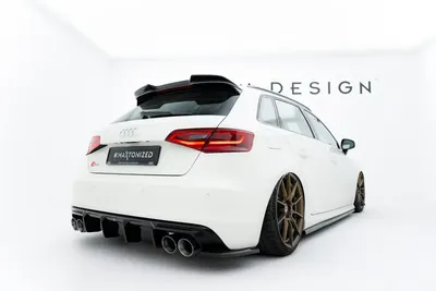 Maxton Design Bodykit-Set für Audi S3 Sportback 8V – Schwarz glänzend