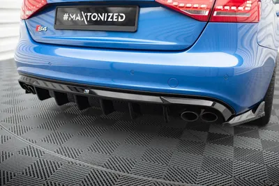 Maxton Design Bodykit-Set für Audi S4 Limousine / Avant B8 – Schwarz glänzend