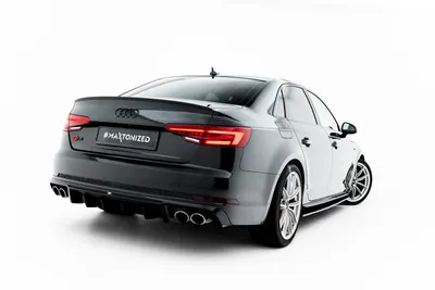 Maxton Design Bodykit-Set für Audi S4 Limousine / Avant B9 – Schwarz glänzend