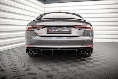 Maxton Design Bodykit-Set für Audi S5 Sportback F5 / Audi S5 Coupé F5 – Schwarz glänzend