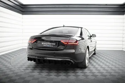 Maxton Design Bodykit-Set für Audi S5 Coupé / Cabrio S line 8T – Schwarz glänzend