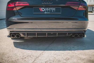 Maxton Design Bodykit-Set für Audi S8 Limousine D4 Facelift – Schwarz glänzend