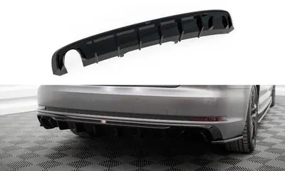 Maxton Design Bodykit-Set V.1 für Audi A4 S line B9 – Schwarz glänzend / für Einzel-Endrohr auf einer Seite