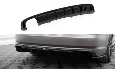 Maxton Design Bodykit-Set V.1 für Audi A4 S line B9 – Schwarz glänzend / für Doppel-Endrohr auf einer Seite