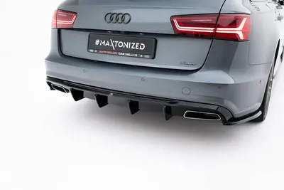 Maxton Design Bodykit-Set V.2 für Audi A6 / A6 C7 S line/ S6 C7 Facelift – Schwarz glänzend