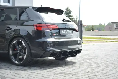 Maxton Design Bodykit-Set V.2 für Audi RS3 8V Facelift Sportback – Schwarz matt
