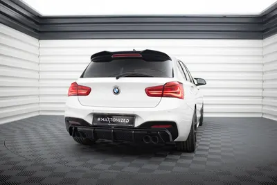 Maxton Design Bodykit-Set V.2 für BMW 1er M-Paket / M140i F20 Facelift (Version mit Doppelauspuff auf beiden Seiten) – Schwarz glänzend
