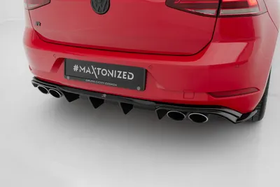 Maxton Design Bodykit-Set V.2 für VW Golf 7 R Facelift – Schwarz glänzend