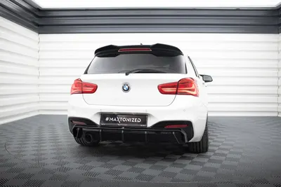 Maxton Design Bodykit-Set V.3 für BMW 1er M-Paket F20 Facelift (Version mit einseitigem Einzelauspuff) – Schwarz glänzend