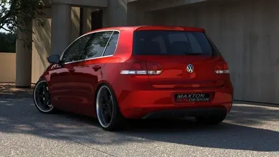 Maxton Design Bodykit-Set für VW Golf 6 bez otworu na Wydech – Schwarz glänzend