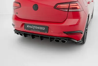 Maxton Design Bodykit-Set für VW Golf 7 R Schrägheck R Facelift – Schwarz glänzend