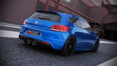 Maxton Design Bodykit-Set für VW Scirocco 3R mit zwei Aussparungen für die Auspuffanlage – GFK, unlackiert
