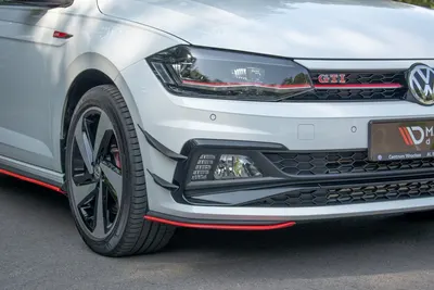 Maxton Design Canards für VW Polo GTI Mk6 – Schwarz glänzend