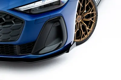 Maxton Design Front-Flaps für Audi A5 S line / S5 Limousine / Avant B10 – Schwarz matt