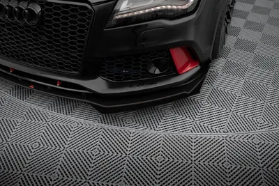 Maxton Design Front-Flaps für Audi A7 RS7 Look C7 – Schwarz matt