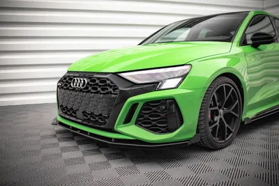 Maxton Design Front-Flaps für Audi RS3 8Y – Schwarz matt