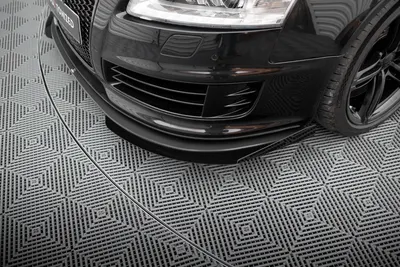 Maxton Design Front-Flaps für Audi RS6 Avant C6 – Schwarz matt