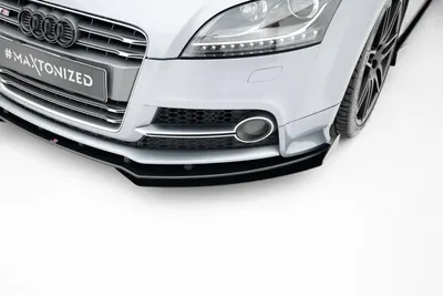 Maxton Design Front-Flaps für Audi TT S / TT S line 8J Facelift – Schwarz matt