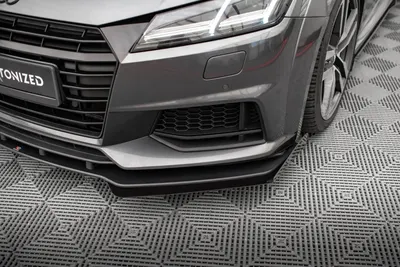 Maxton Design Front-Flaps für Audi TT S / S line 8S – Schwarz matt