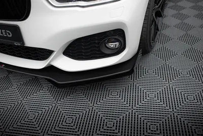 Maxton Design Front-Flaps für BMW 1er F20 M-Paket Facelift / M140i – Schwarz matt