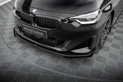 Maxton Design Front-Flaps für BMW 2er Coupé G42 – Schwarz matt