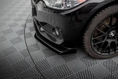 Maxton Design Front-Flaps für BMW 4er Gran Coupé F36 – Schwarz matt
