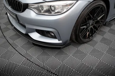 Maxton Design Front-Flaps für BMW 4er Coupé / Gran Coupé / Cabrio M-Paket F32 / F36 / F33 – Schwarz matt