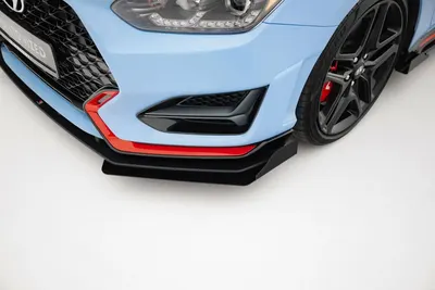Maxton Design Front-Flaps für Hyundai Veloster N Mk2 – Schwarz matt