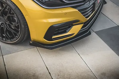 Maxton Design Front-Flaps für VW Arteon R-Line Limousine / Shooting Brake Mk1 – Schwarz matt