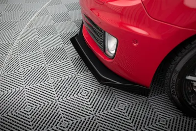 Maxton Design Front-Flaps für VW Golf 6 GTI – Schwarz matt