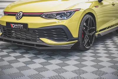 Maxton Design Front-Flaps für VW Golf 8 GTI Clubsport – Schwarz matt