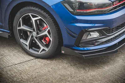 Maxton Design Front-Flaps für VW Polo GTI Mk6 – Schwarz matt